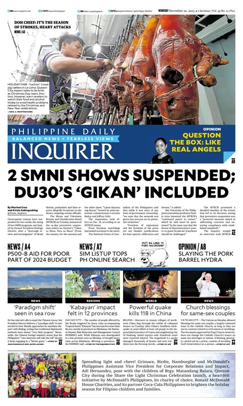 phildailyinquirer latest stories|Philippine Daily Inquirer .